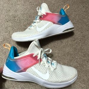 Nike Women’s Air Max Bella TR2. AQ7492-102 White/Blue/Pink Running Shoes 7